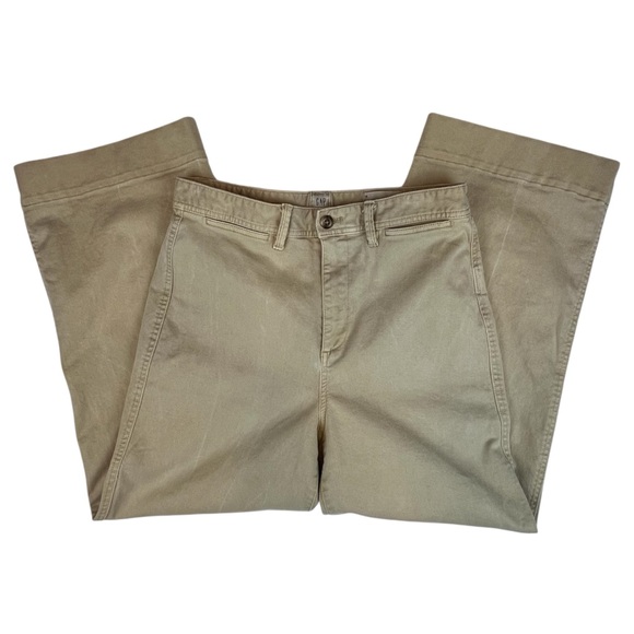 GAP Beige Jeans High Rise, Wide Leg & Cropped Pants Size 10 - Picture 4 of 15